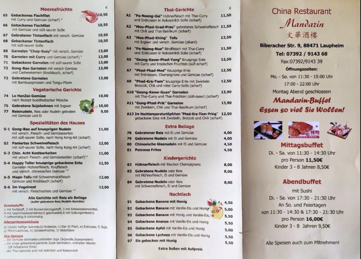 Menu China Restaurant Mandarin-1